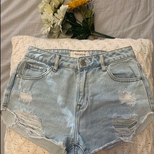 PacSun High Rise Festival Denim Shorts 25W